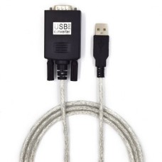 Cabo Ewent EC1040: Adaptador USB 2.0 para RS232, 1,5m, Preto, Conectores Macho