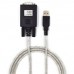 Cabo Ewent EC1040: Adaptador USB 2.0 para RS232, 1,5m, Preto, Conectores Macho