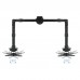 Suporte TooQ DB1232TN-B para Monitores Duplos, 13-32 polegadas, Ajustável em Altura, Rotação 180º