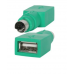 Adaptador StarTech.com GC46FM: USB-A Fêmea para PS/2 Macho, Verde, para Mouse