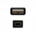 Cabo NanoCable USB 2.0 A para Mini-USB 5 Pinos 0.5m - Preto