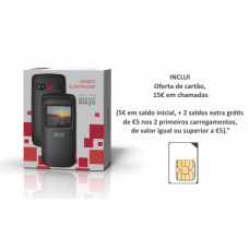 Telemóvel INSYS FlipBasic YT7-T40, 1.77p, Dual SIM, SOS e Cartão SIM