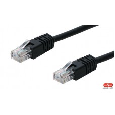 Cabo de Rede OEM Cat.5E UTP 1m RJ45 - Flexível, Preto