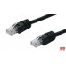 Cabo de Rede OEM Cat.5E UTP 1m RJ45 - Flexível, Preto