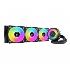 Arctic Liquid Freezer III 360 A-RGB Preto: Refrigerador Líquido 360mm, Iluminação RGB, FDB