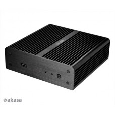 Caixa Akasa AK-ITX07M-BK NUC Fanless, Alumínio, Preto, Intel NUC