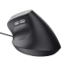 Rato Trust Bayo II Ergonómico USB, 2400 DPI, Vertical, Preto