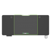Secretária Gaming Gamemax D140-Carbon-EC: Ajustável em Altura, Carbono, 140x60cm