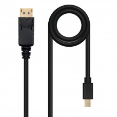 Cabo NanoCable DisplayPort Mini DP para DisplayPort, 2m, Preto, 3840x2400, 21,6 Gbps, 3D