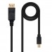 Cabo NanoCable DisplayPort Mini DP para DisplayPort, 2m, Preto, 3840x2400, 21,6 Gbps, 3D