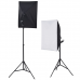 Kit de Iluminação para Fotografia INSYS SJ4-005: 5 Fundos, Softboxes, Refletores e Tripés Ajustáveis