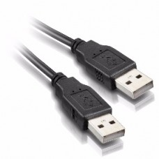 Cabo USB OEM SB1010, USB 2.0 A/M para A/M, 1m, Preto