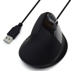 Rato EWENT EW3157 Ergonómico c/ Fio 1800 DPI USB, Design Ergonómico e Preto