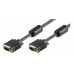 Cabo VGA Ewent EC1105: 5m, D-Sub, Preto, Macho-Macho, Ferrite