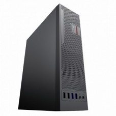 Caixa Micro ATX Flex.OEM SH4-S331 (8.8L) USB3.2, Leitor Cartões, 4x Low Profile