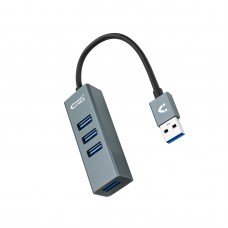 Hub USB 3.2 Gen 1 NanoCable, 4 Portas USB 3.2 Gen 1 Tipo A, Cinzento, 10cm Hub USB 3.2 Gen 1 NanoCable, 4 Portas USB 3.2 Gen 1 Tipo A, Cinzento, 10cm
