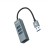 Hub USB 3.2 Gen 1 NanoCable, 4 Portas USB 3.2 Gen 1 Tipo A, Cinzento, 10cm Hub USB 3.2 Gen 1 NanoCable, 4 Portas USB 3.2 Gen 1 Tipo A, Cinzento, 10cm