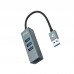 Hub USB 3.2 Gen 1 NanoCable, 4 Portas USB 3.2 Gen 1 Tipo A, Cinzento, 10cm Hub USB 3.2 Gen 1 NanoCable, 4 Portas USB 3.2 Gen 1 Tipo A, Cinzento, 10cm