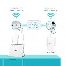 Kit Powerline TP-Link TL-WPA7617KIT: 2 Adaptadores, AV1000, Gigabit Ethernet, Wi-Fi 5