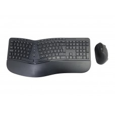 Teclado Conceptronic ORAZIO Ergo Wireless Preto PT, Rato Incluído, Ergonómico e Silencioso