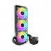 Arctic Liquid Freezer III 360 A-RGB Preto: Refrigerador Líquido 360mm, Iluminação RGB, FDB