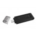 Pen Kingston DataTraveler 70 64GB USB-C 3.2 Gen 1 - Preto