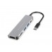 Conceptronic DONN02G Base USB-C 6-em-1: HDMI, USB-A, Leitor de Cartões