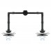 Suporte TooQ DB1232TN-B para Monitores Duplos, 13-32 polegadas, Ajustável em Altura, Rotação 180º