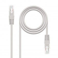 Cabo de Rede NANOCABLE Cat.6 5m Cinzento U/UTP - Conectores RJ45 e AWG24