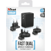 Carregador Trust 22194: Dual USB, 24W, Proteção contra Sobrecarga, Carregamento Rápido Carregador Trust 22194: Dual USB, 24W, Proteção contra Sobrecarga, Carregamento Rápido