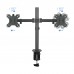 Suporte TooQ DB1232TN-B para Monitores Duplos, 13-32 polegadas, Ajustável em Altura, Rotação 180º