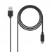 Cabo USB NanoCable 10.01.2101 1m USB-C/USB-A 3A Preto