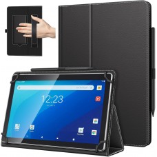 Capa Universal Tablet OEM - 9.6p-11p, Couro PU, Preto, Proteção