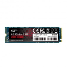 Disco SSD Silicon Power P34A60 512GB M.2 NVMe, PCIe 3.0, 3400MB/s Leitura e 3000MB/s Escrita