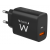 Carregador EWENT EW1319: USB-C/USB-A, 20W, Carregamento Rápido, Universal