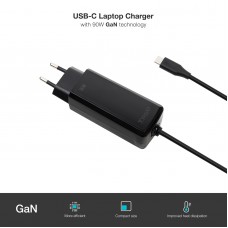 Carregador TooQ USB-C PD 90W TQLC-USBCGAN90PD-C - Carregamento Rápido, Compatível e Seguro