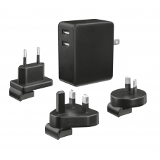 Carregador Trust 22194: Dual USB, 24W, Proteção contra Sobrecarga, Carregamento Rápido Carregador Trust 22194: Dual USB, 24W, Proteção contra Sobrecarga, Carregamento Rápido
