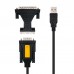 Conversor NanoCable 10.03.0002 USB para RS232 (DB9/DB25), Preto, 1,8m Conversor NanoCable 10.03.0002 USB para RS232 (DB9/DB25), Preto, 1,8m