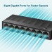 Switch TP-Link LS1008G Gigabit 8 Portas - Montagem na Parede