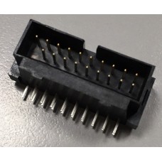 Componentes OEM Conector Box Header USB 3.0 90º: USB 3.0, 19 pinos, 90º, PCB