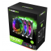 Ventoinha Gamemax RB300 aRGB 120mm Kit 3 - 1900 RPM, 58.8 CFM, aRGB Ventoinha Gamemax RB300 aRGB 120mm Kit 3 - 1900 RPM, 58.8 CFM, aRGB