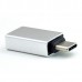 Adaptador EWENT EW9643: USB-C Macho para USB-A Fêmea, Alumínio, 5 Gbit/s, Prateado