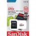 Cartão de Memória SanDisk Ultra MicroSDXC 64GB Classe 10 + Adaptador Cartão de Memória SanDisk Ultra MicroSDXC 64GB Classe 10 + Adaptador