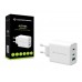 Carregador Conceptronic ALTHEA12W: 65W, Triplo USB, Carregamento Rápido, GaN