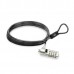 Cadeado Anti-Roubo Ewent EW1243: 1,5m, Aço Inoxidável, Preto, Fecho com Chave