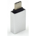 Adaptador EWENT EW9643: USB-C Macho para USB-A Fêmea, Alumínio, 5 Gbit/s, Prateado