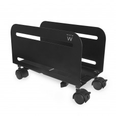 Suporte para CPU Ewent EW1291, Preto, 10kg, Metálico, com Rodas e Largura Ajustável