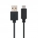 Cabo USB NanoCable 10.01.2101 1m USB-C/USB-A 3A Preto