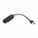 Adaptador Ewent EW7017: USB 3.1 para SATA, Preto, Compatível com UASP, Alimentado por USB