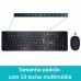 Teclado Ewent EW3258 Wireless: Português, Rato Incluído, 1600 DPI, 10m